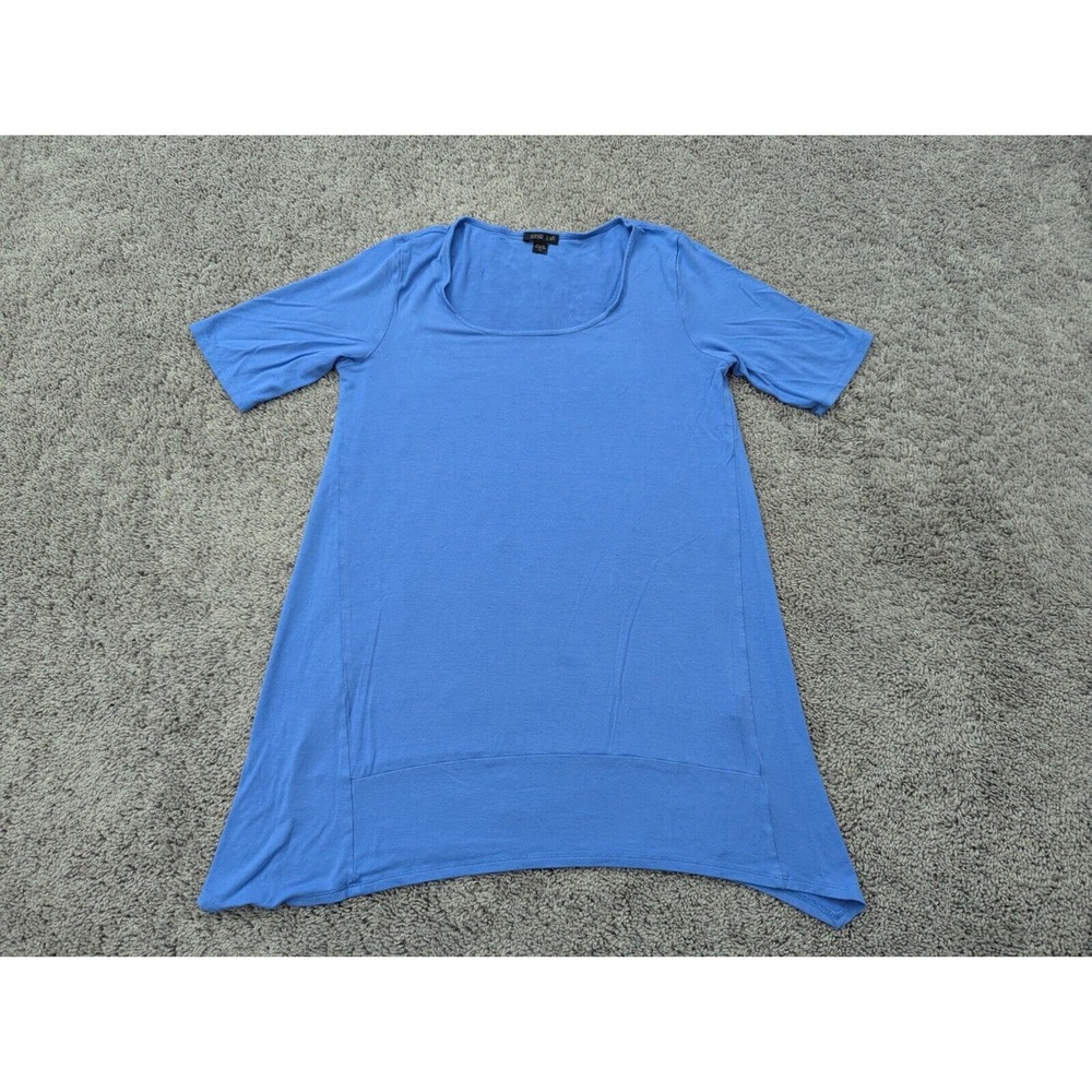 J. Jill Tunic Dress Women's Extra Small Square Neck Blue Stretch
